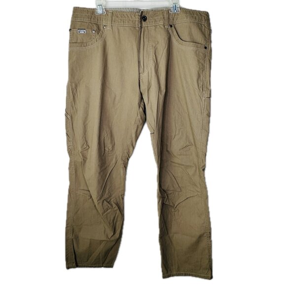 Kuhl Revolvr Pant Tan Khaki Mens 38x30 5232 Uberkuhl Vintage Patina Work Hiking - Picture 1 of 13
